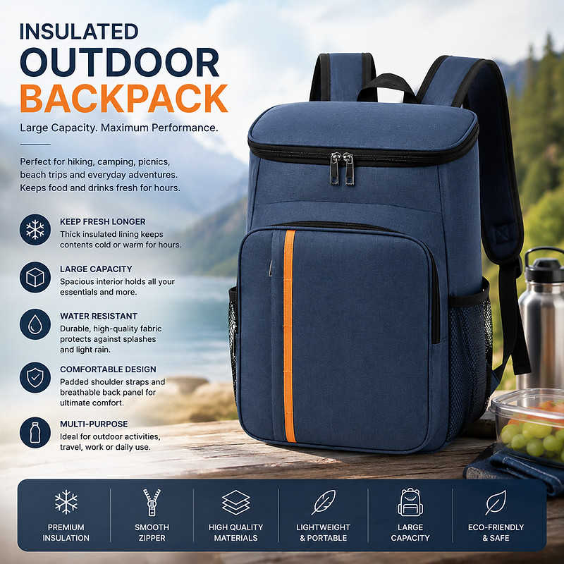 Insulated Outdoor Backpack with Large Capacity - image 1