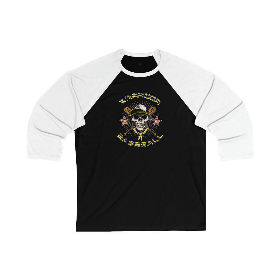 Thumbnail: Scottsburg Baseball Skull 3\4 Sleeve Tee