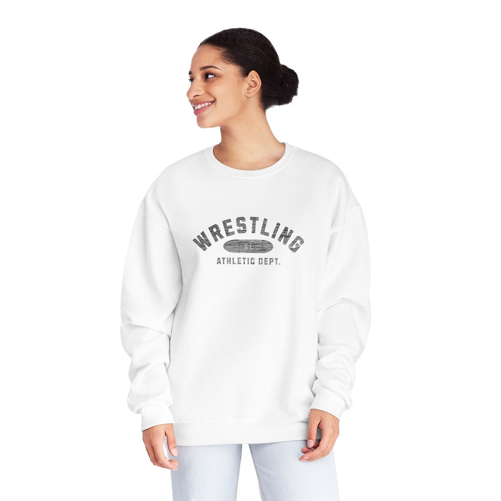 Thumbnail: Wrestling Athletic Dept Crewneck Sweatshirt, Adult Athletic Dept Sweatshirt