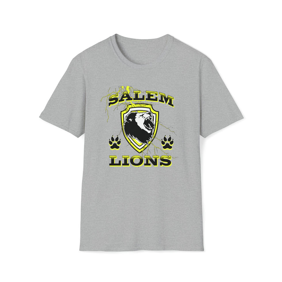 Thumbnail: Salem Lions Shield and Lightning Tee Shirt