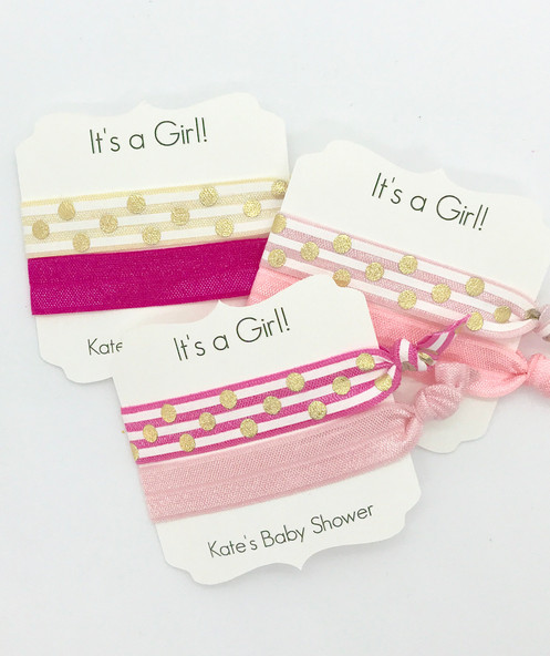 It S A Girl It S A Boy Hair Ties Baby Shower Favor It S A Girl It S A Boy Hair Ties Baby Shower Favor