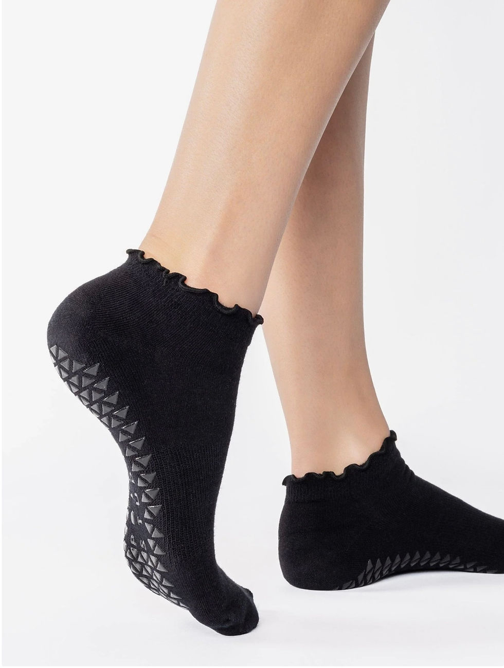 Thumbnail: Ruffle Full Foot Grip Sock