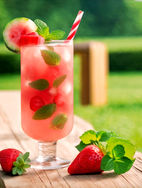 Refresh Your Day with Mint, Watermelon & Strawberry Detox Water