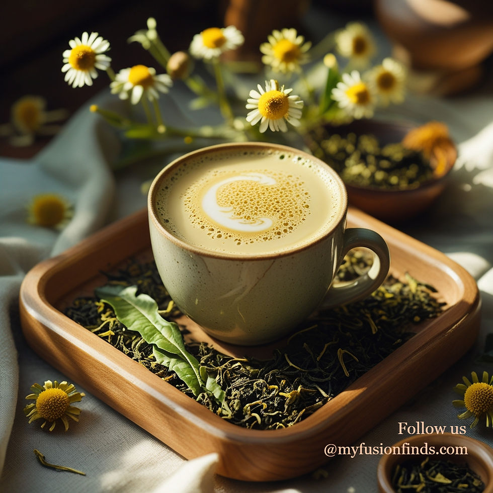 Chamomile Green Tea Latte