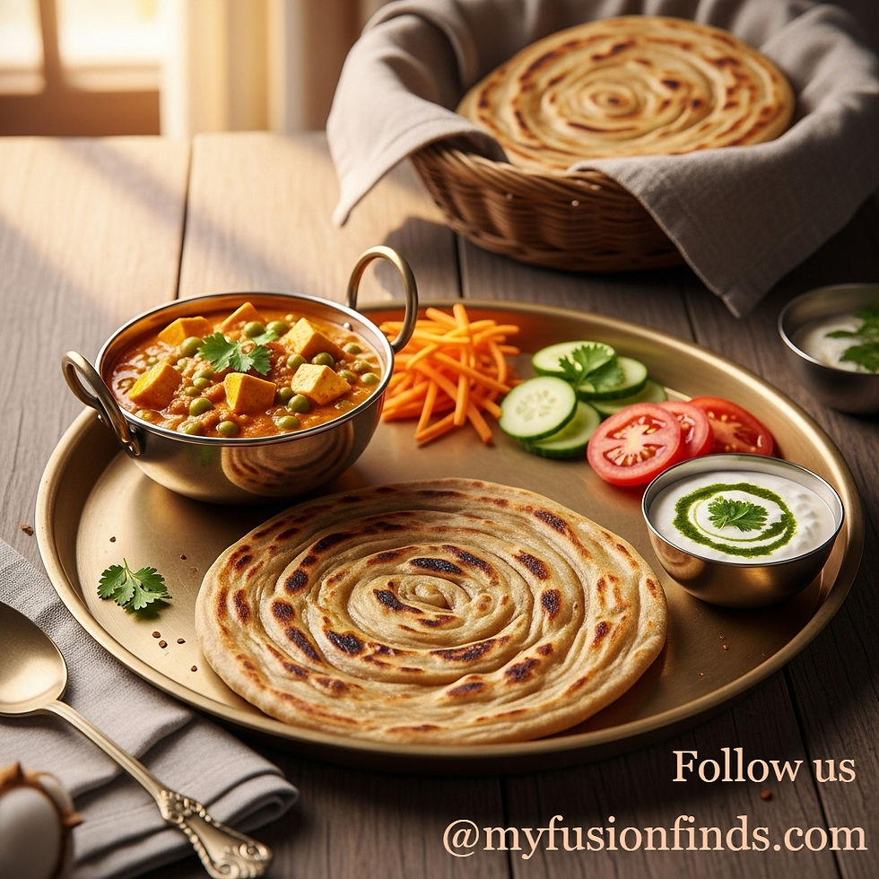 Whole Wheat Lachha Paratha