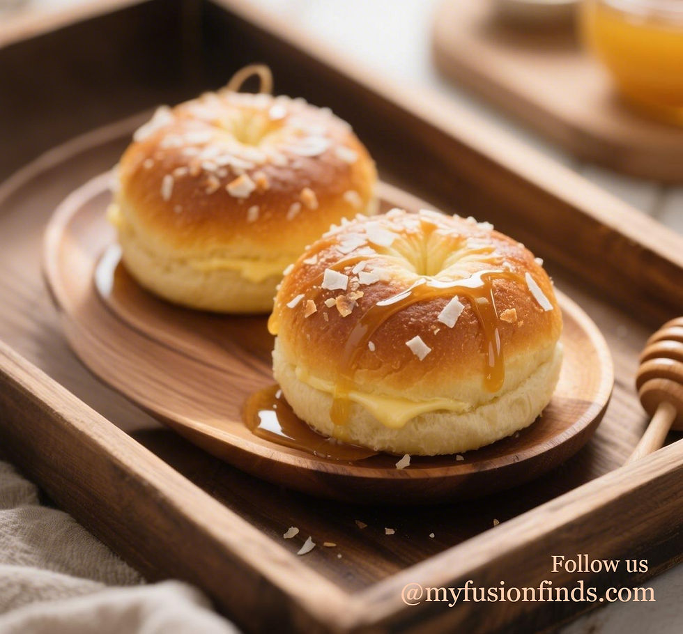 Eggless Coconut Banana Buns