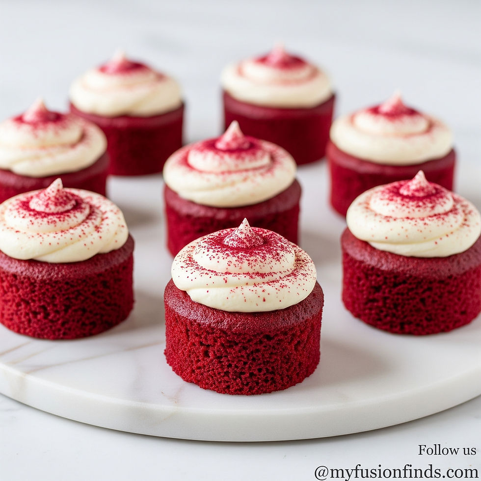 Mini Vegan Red Velvet Cakes