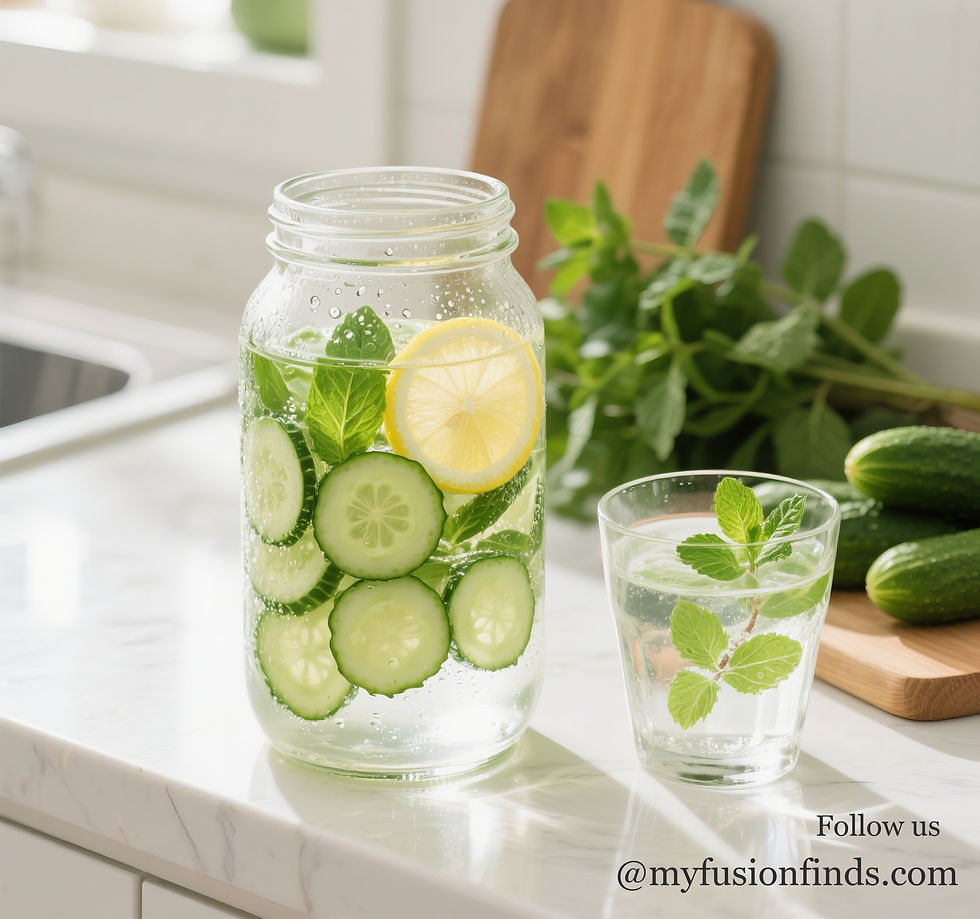 Cucumber & mint water