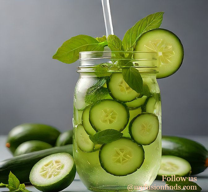Cucumber Basil Detox Water