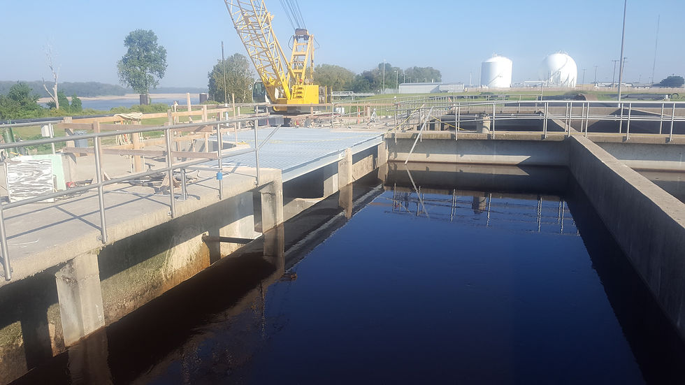 Clean Wastewater Leaving the Plant