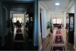  Before & After in your hallway.