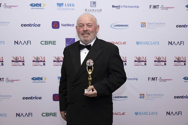 Brendan from Building Heroes won the Community Impact Award in 2024