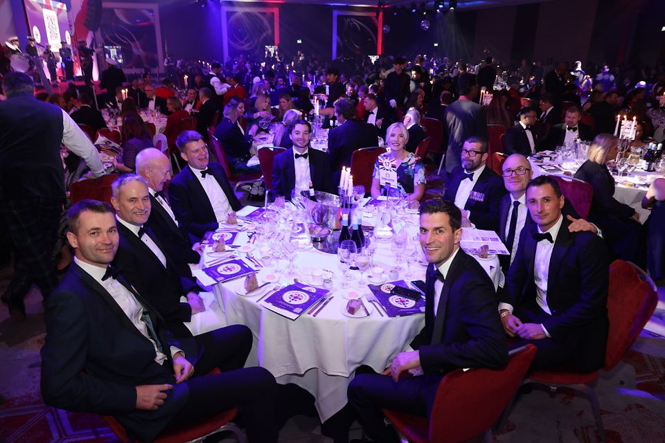 A table photo from the 2025 Awards gala
