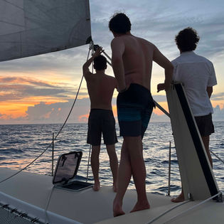 Honu Sailing Adventures is a catamaran sailing charter based in Tavernier, Florida with trips leaving from Georgetown Exuma in the Bahamas. Honu Sailing Adventures operates trips through the Exumas islands of the Bahamas. Honu sailing charters are designed for you to experience the ultimate adventure aboard a cruising catamaran. Honu trips are custom and offer a personalized journey tailored to your desires and interests. 