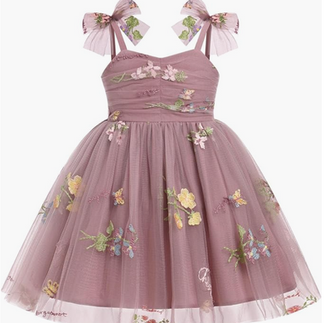 Dusty Pink Flower Dress