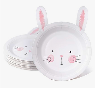 Bunny Plates for Some Bunny is One Birthday Party