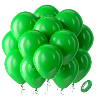 Green balloons