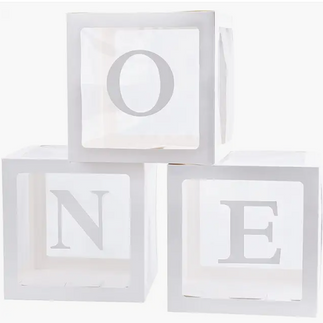 One Balloon Boxes for First Birthday Party
