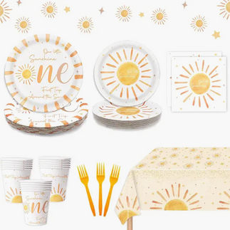 First Sun Birthday Tableware Set