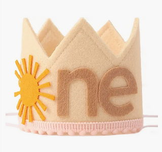 Sun 'One' Birthday Crown
