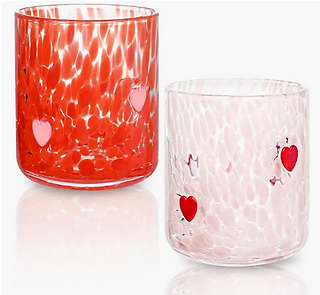 Valentines Day Glass 14oz Cups
