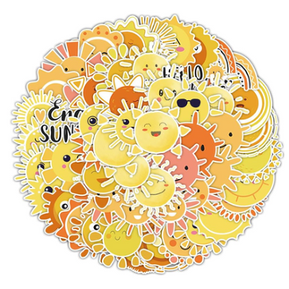 Sun Stickers for Sun Birthday Party Favors