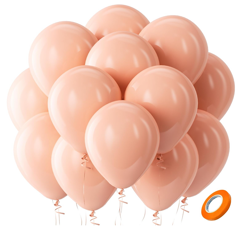 Pastel Orange Balloons