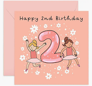 Happy Birthday Ballerina Card