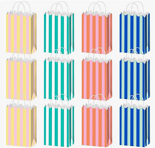 Colorful Striped Goodie Bags