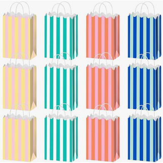 Colorful Striped Goodie Bags