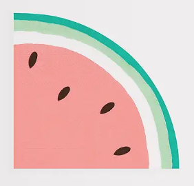 Watermelon Napkins for Birthday Party