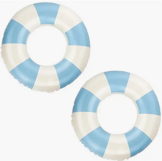White and Blue Pool Floats