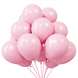 Pink Birthday Party Balloons