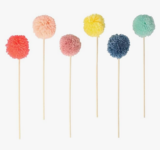 Pom Pom Cake Toppers