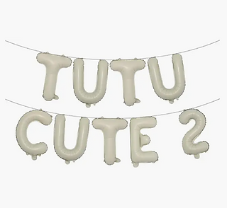 Tutu Cute 2 Cream Balloons