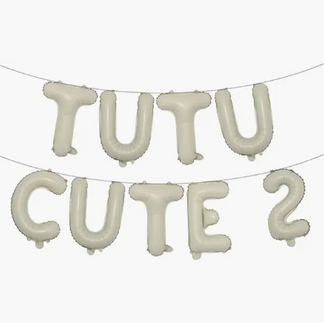 Tutu Cute 2 Cream Balloons