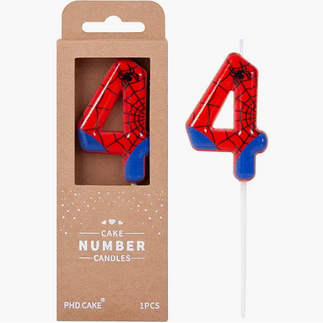 Spiderman Birthday Candle