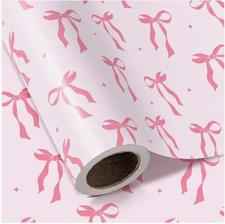 Pink Bow Wrapping Paper