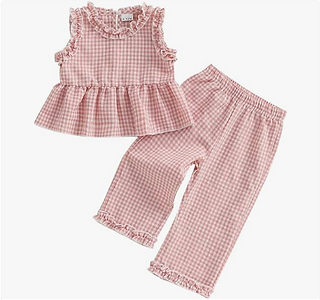 Gingham Toddler Two Piece Set