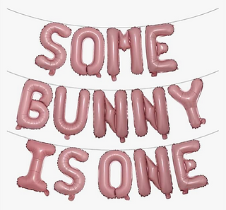Some Bunny is One Pink Balloons