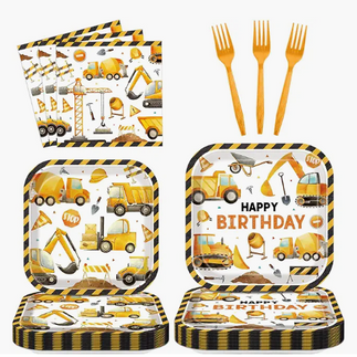 Construction Birthday Tableware Bundle
