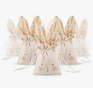 Bunny Party Favor Drawstring Bags