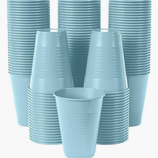 Blue Plastic Cups for Surf Birthday Party