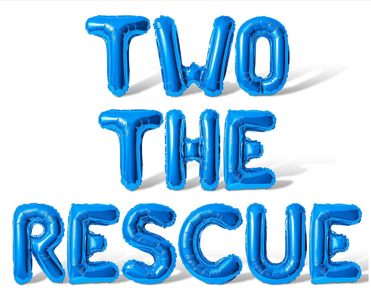 Two The Rescue Blue Balloon Set