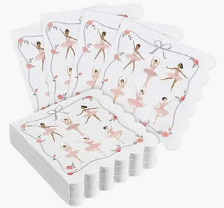 Ballerina Napkins for Tutu Cute Ballerina Birthday
