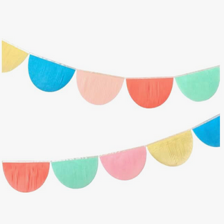 Colorful Scalloped Banner
