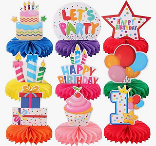 First Birthday Fun to be One Table Centerpieces