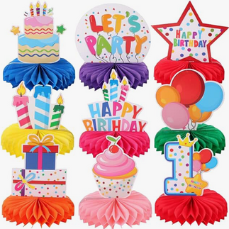 First Birthday Fun to be One Table Centerpieces