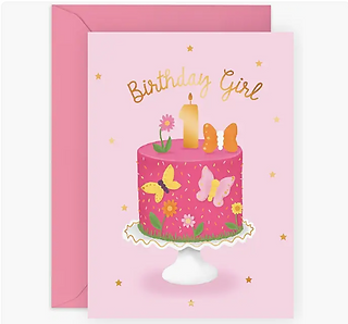 Birthday Girl Butterfly Birthday Card