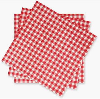 Red Gingham Napkins